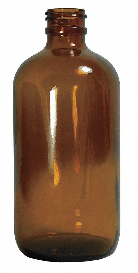 Bottle: Glass, 30 mL Capacity - mL, 1 fl oz Capacity - oz, 33 mm Body Dia, Non-Sterile, Autoclavable