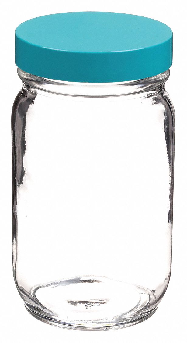 Bottle: Glass, 240 mL Capacity - mL, 8 fl oz Capacity - oz, Clear, Sampling, 62 mm Body Dia, Round