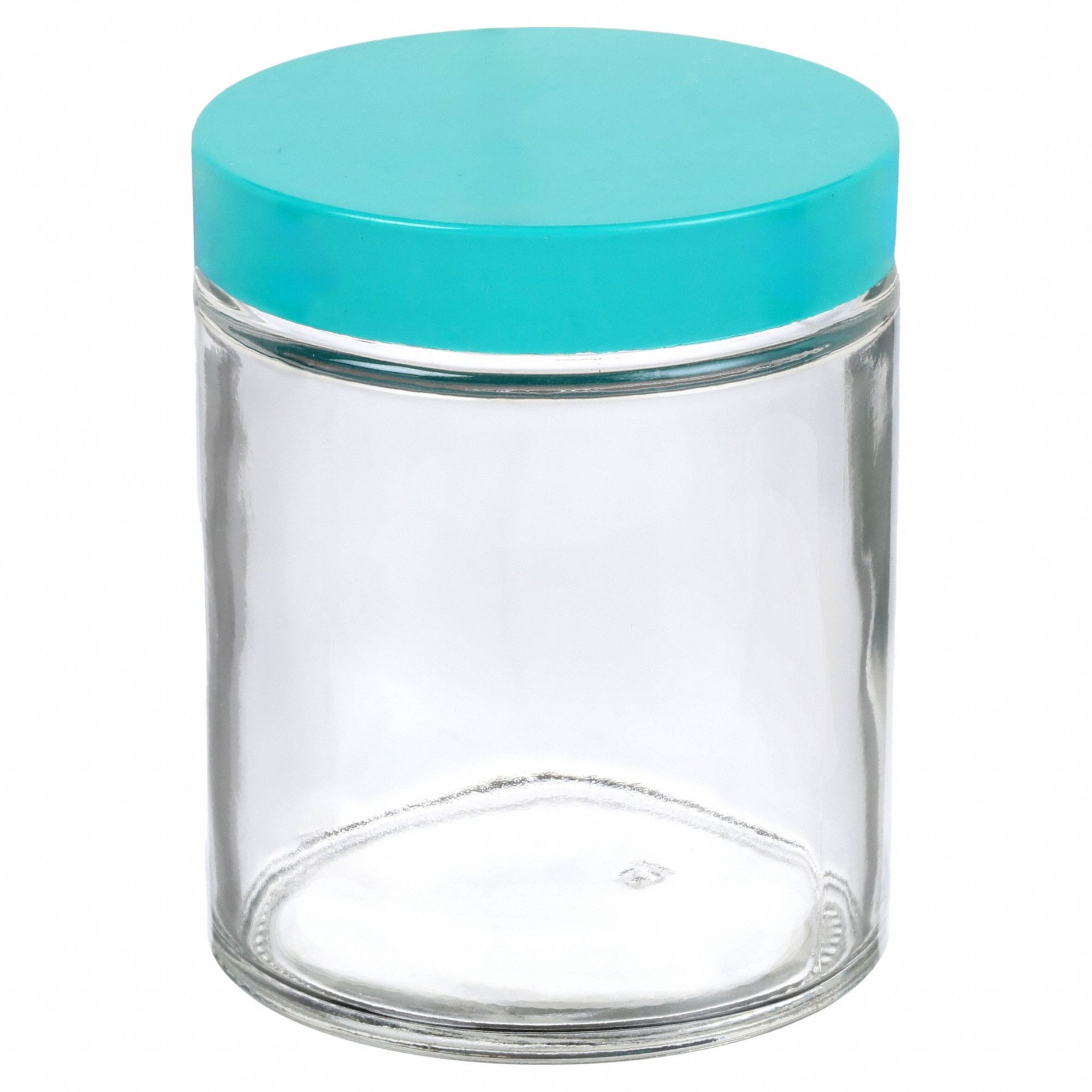 Jar: Glass, 180 mL Capacity - mL, 6.1 fl oz Capacity - oz, Closure Included, 65 mm Body Dia, Green