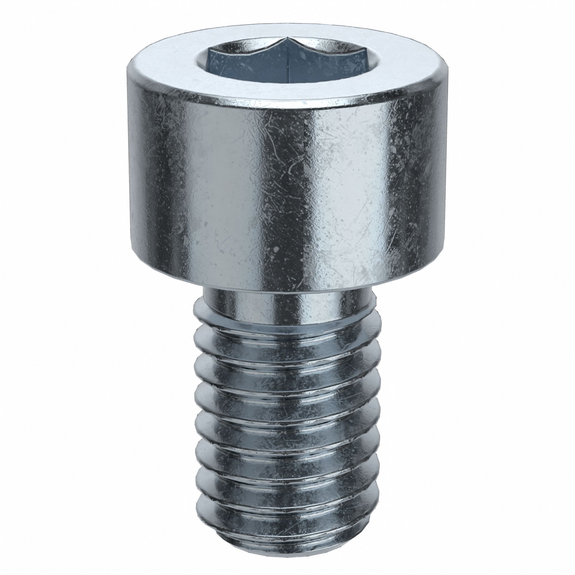 Socket Head Cap Screw: #10-32 Thread Size, 5/16 in Lg, Std, Zinc Plated, Alloy Steel, 100 PK