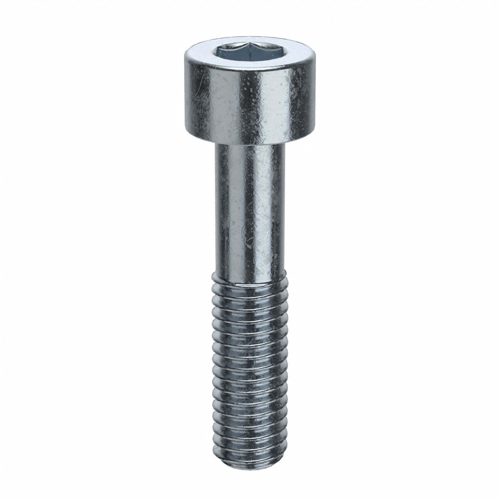 Socket Head Cap Screw: #10-32 Thread Size, 7/8 in Lg, Std, Zinc Plated, Alloy Steel, 100 PK