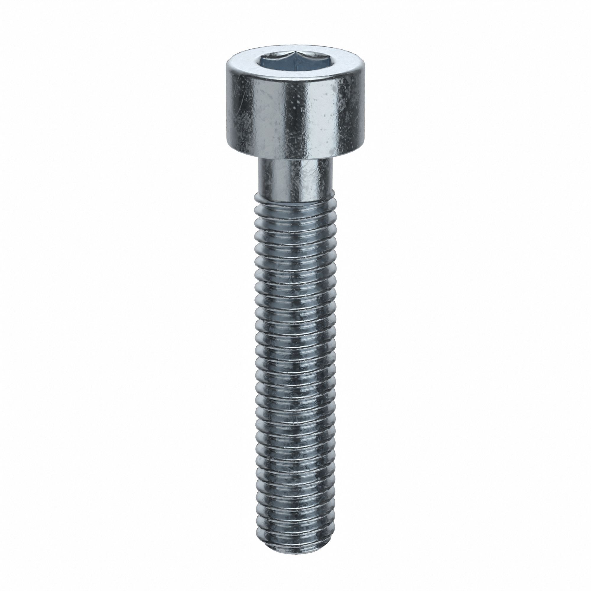 Socket Head Cap Screw: #10-32 Thread Size, 1 in Lg, Std, Zinc Plated, Alloy Steel, 100 PK