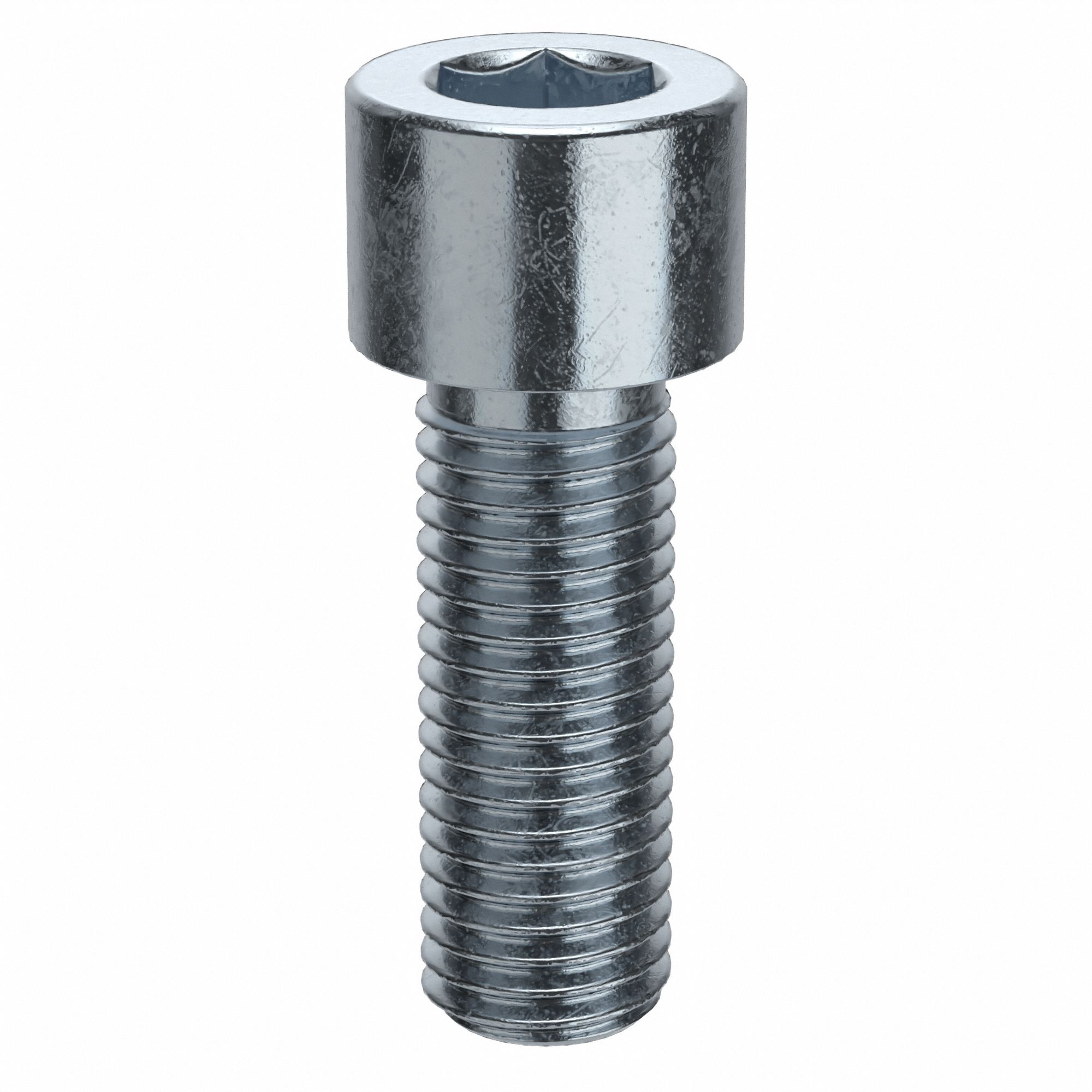 Socket Head Cap Screw: 5/16"-24 Thread Size, 7/8 in Lg, Std, Zinc Plated, Alloy Steel, 100 PK