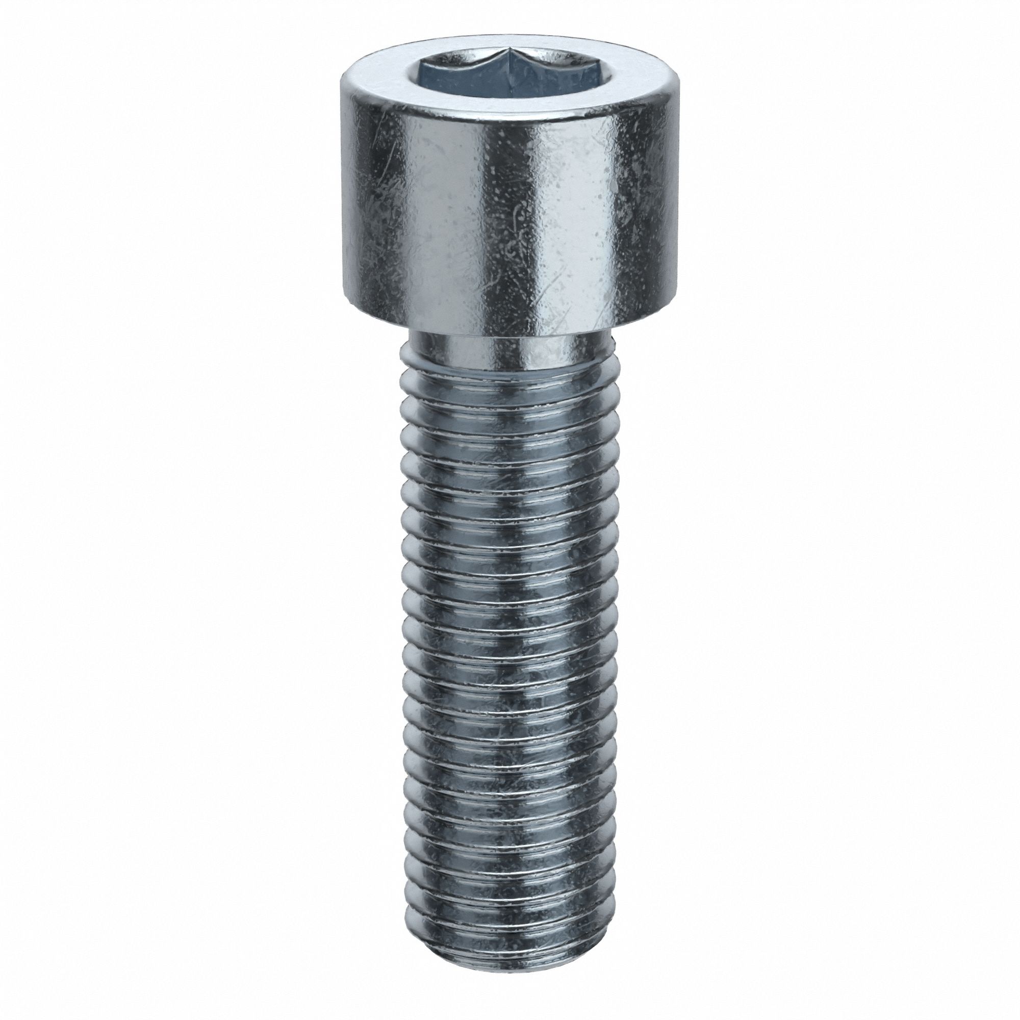 Socket Head Cap Screw: 5/16"-24 Thread Size, 1 in Lg, Std, Zinc Plated, Alloy Steel, 50 PK