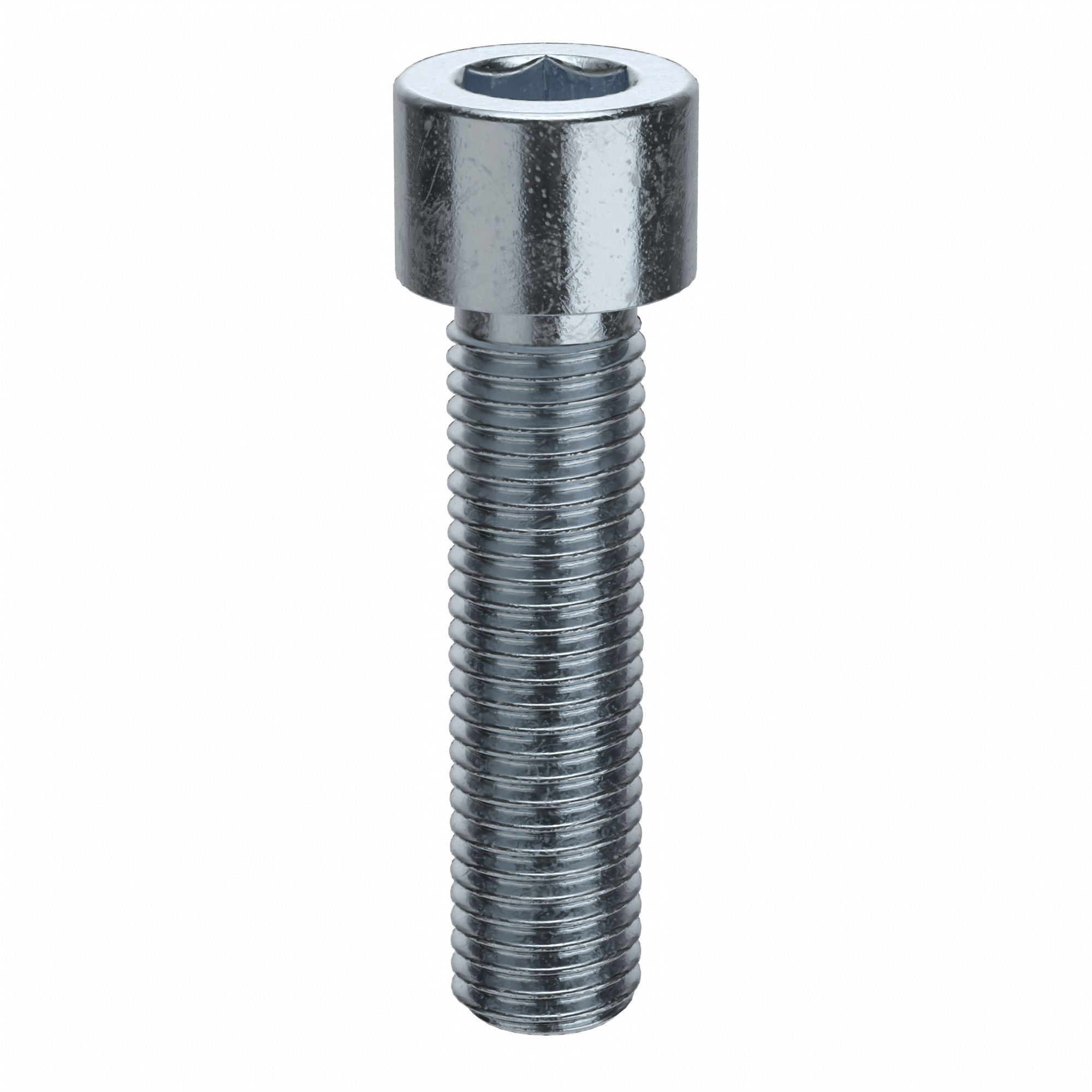 Socket Head Cap Screw: 5/16"-24 Thread Size, 1 1/4 in Lg, Std, Zinc Plated, Alloy Steel, 50 PK