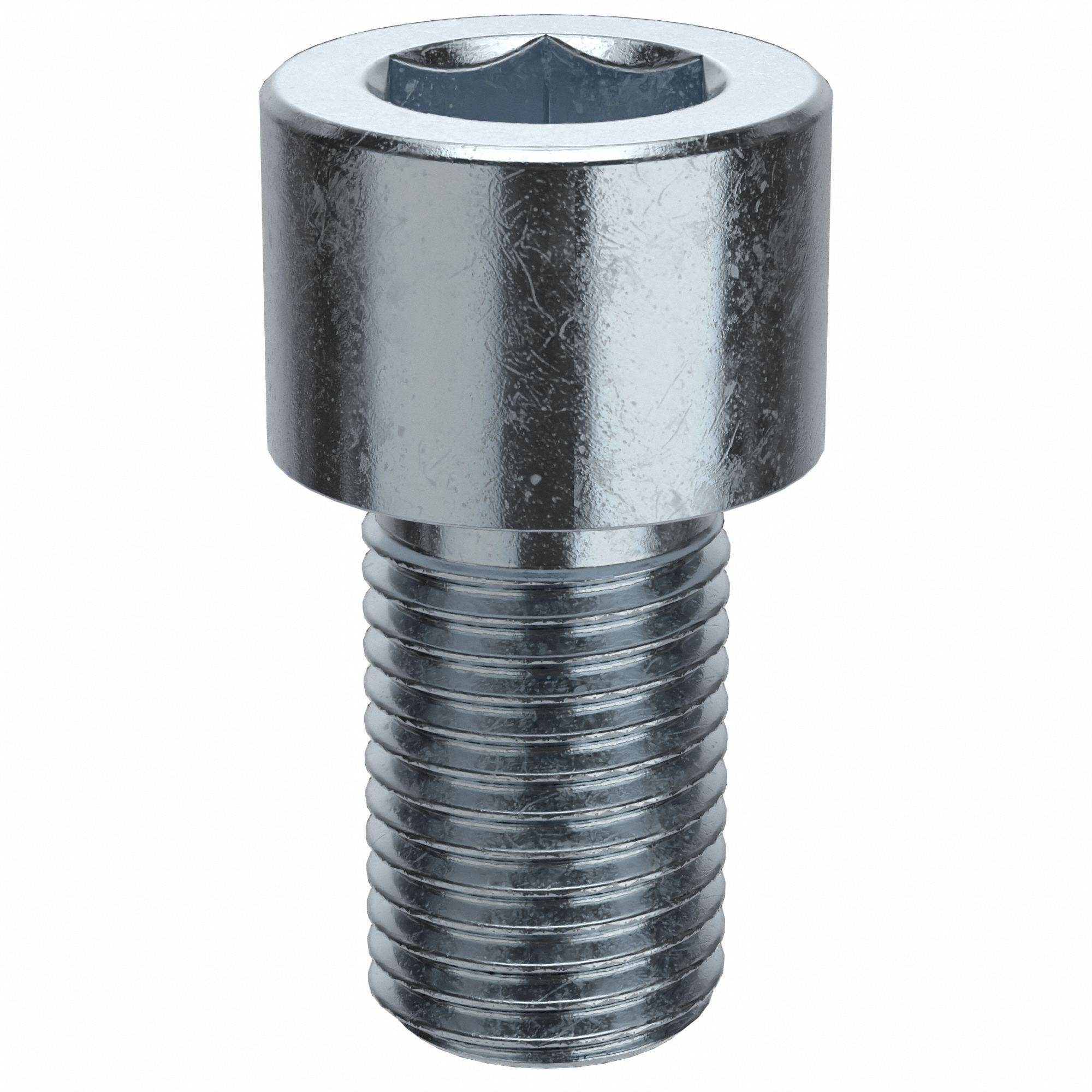 Socket Head Cap Screw: 3/8"-24 Thread Size, 5/8 in Lg, Std, Zinc Plated, Alloy Steel, 50 PK