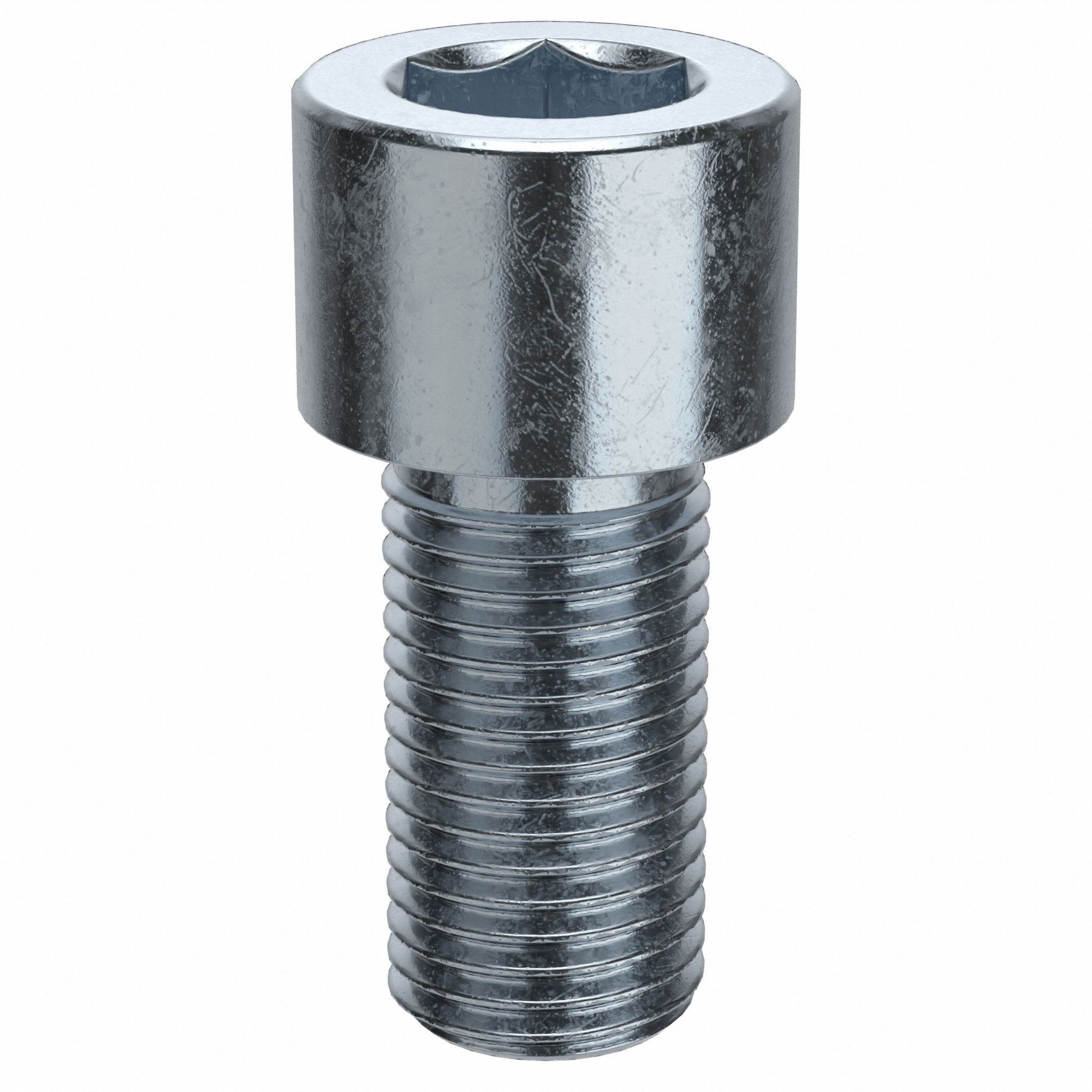 Socket Head Cap Screw: 3/8"-24 Thread Size, 3/4 in Lg, Std, Zinc Plated, Alloy Steel, 50 PK