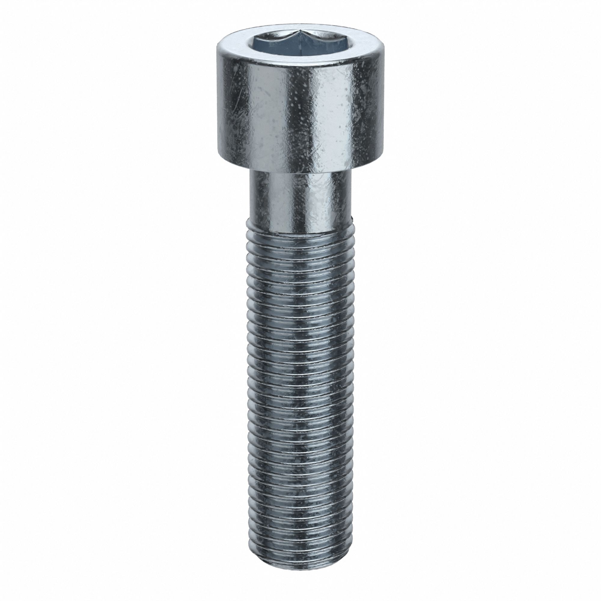 Socket Head Cap Screw: 3/8"-24 Thread Size, 1 1/2 in Lg, Std, Zinc Plated, Alloy Steel, 25 PK