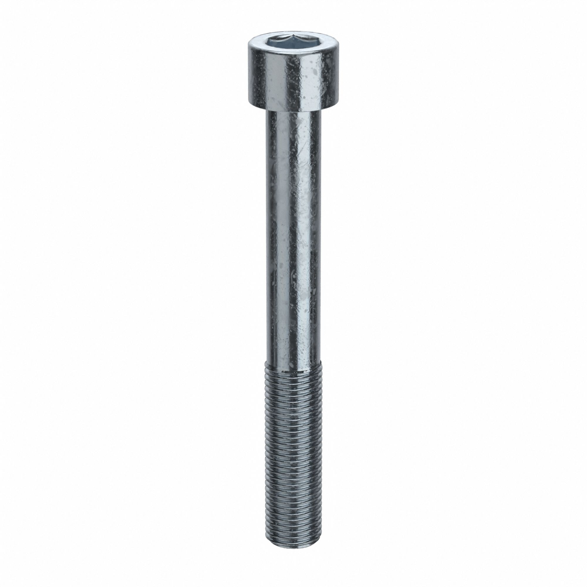 Socket Head Cap Screw: 3/8"-24 Thread Size, 3 in Lg, Std, Zinc Plated, Alloy Steel, 10 PK
