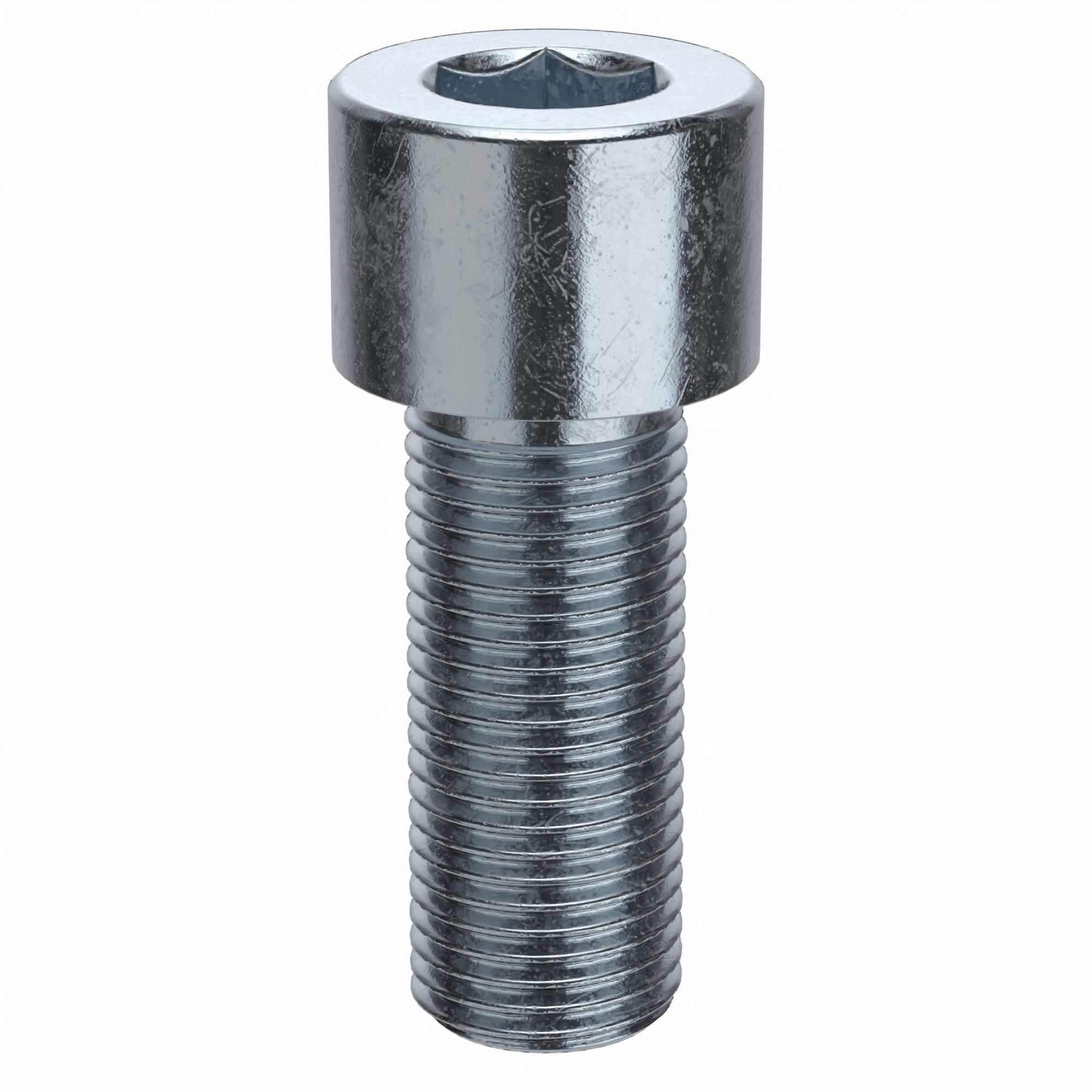 Socket Head Cap Screw: 1/2"-20 Thread Size, 1 1/4 in Lg, Std, Zinc Plated, Alloy Steel, 10 PK