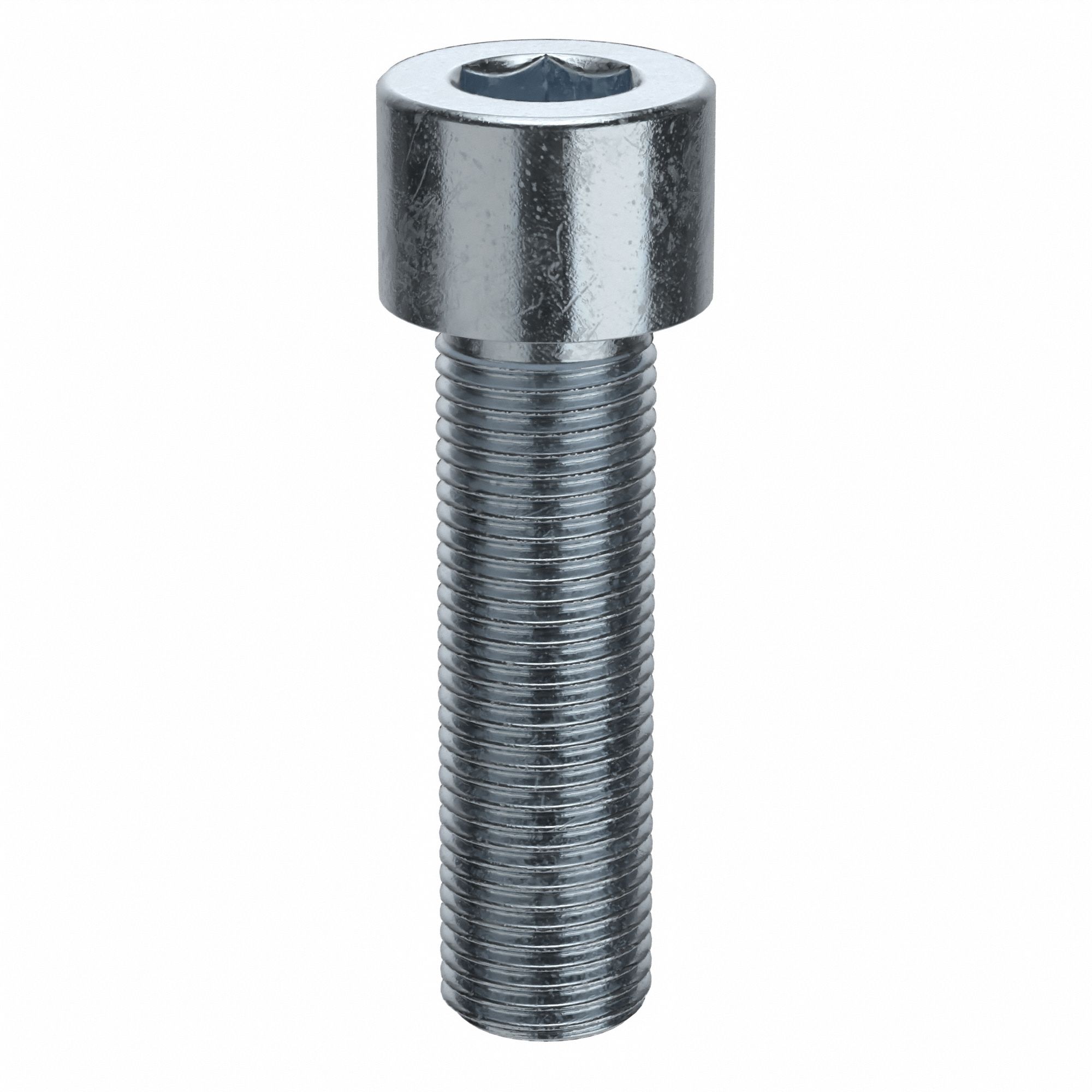 Socket Head Cap Screw: 1/2"-20 Thread Size, 1 3/4 in Lg, Std, Zinc Plated, Alloy Steel, 10 PK