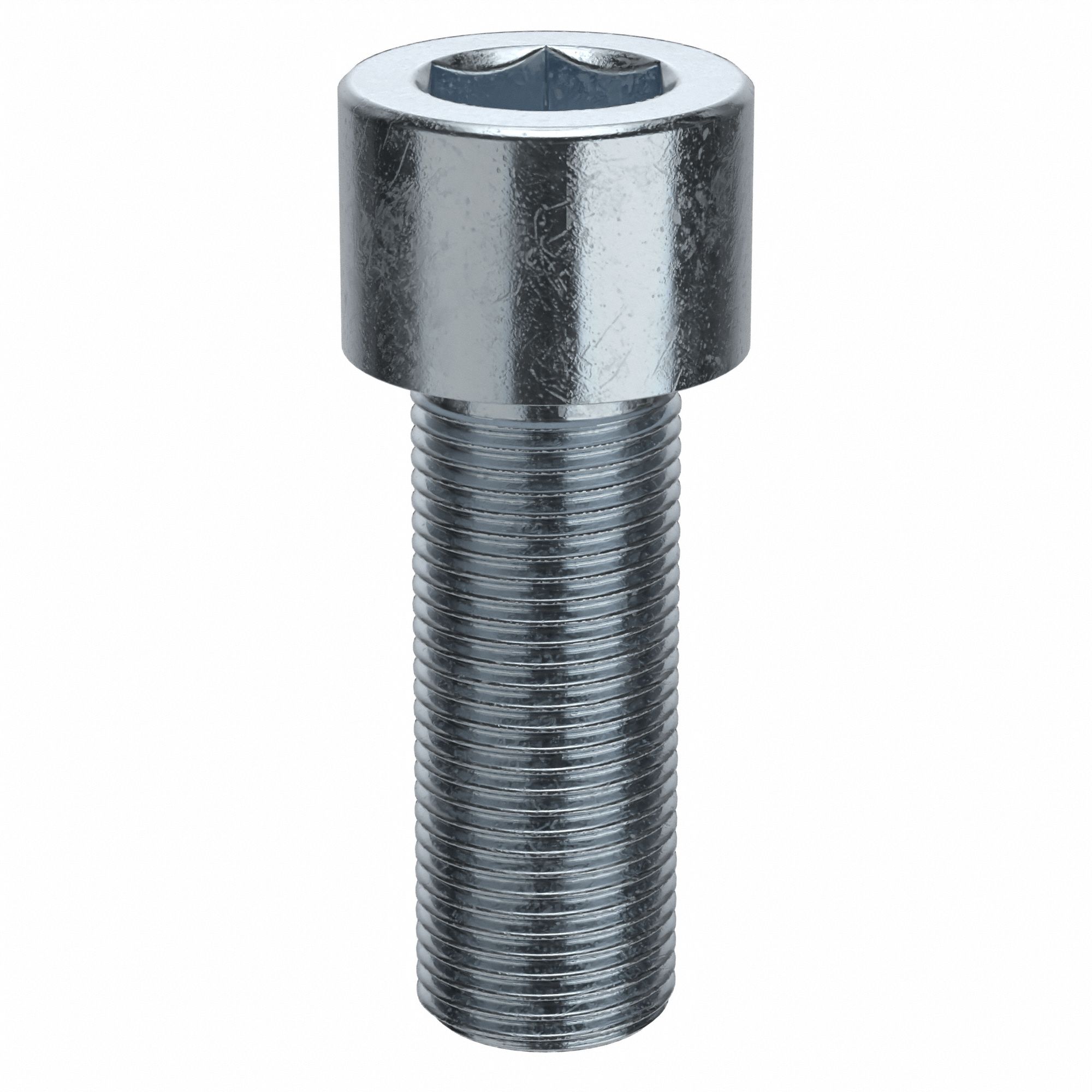 Socket Head Cap Screw: 3/4"-16 Thread Size, 2 in Lg, Std, Zinc Plated, Alloy Steel, 5 PK