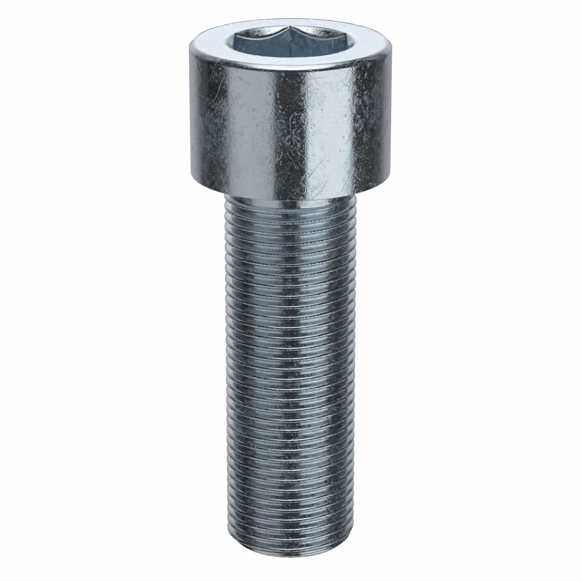 Socket Head Cap Screw: 3/4"-16 Thread Size, 2 1/4 in Lg, Std, Zinc Plated, Alloy Steel, 5 PK