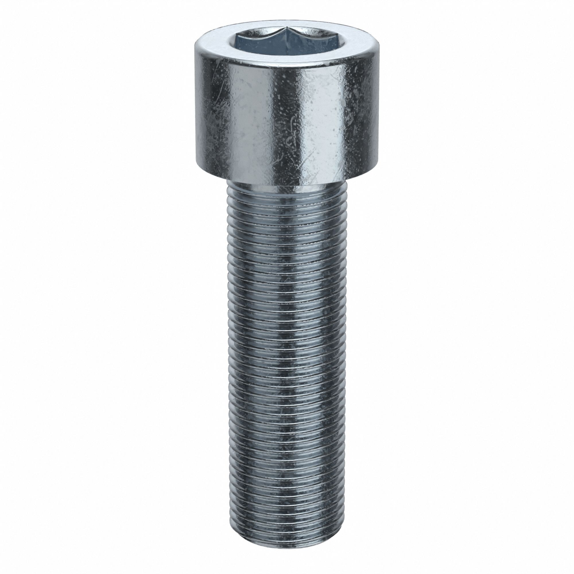 Socket Head Cap Screw: 3/4"-16 Thread Size, 2 1/2 in Lg, Std, Zinc Plated, Alloy Steel, 5 PK