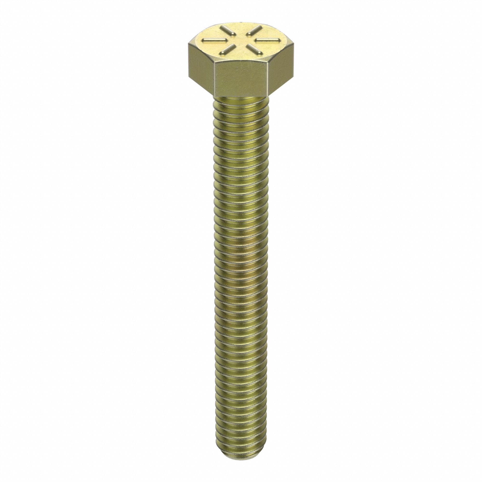 30 Full Thread Grade 8 Hex Head Tap Bolts – 1/2-13 X 4, Yellow Zinc Plated (Lexar Industrial)