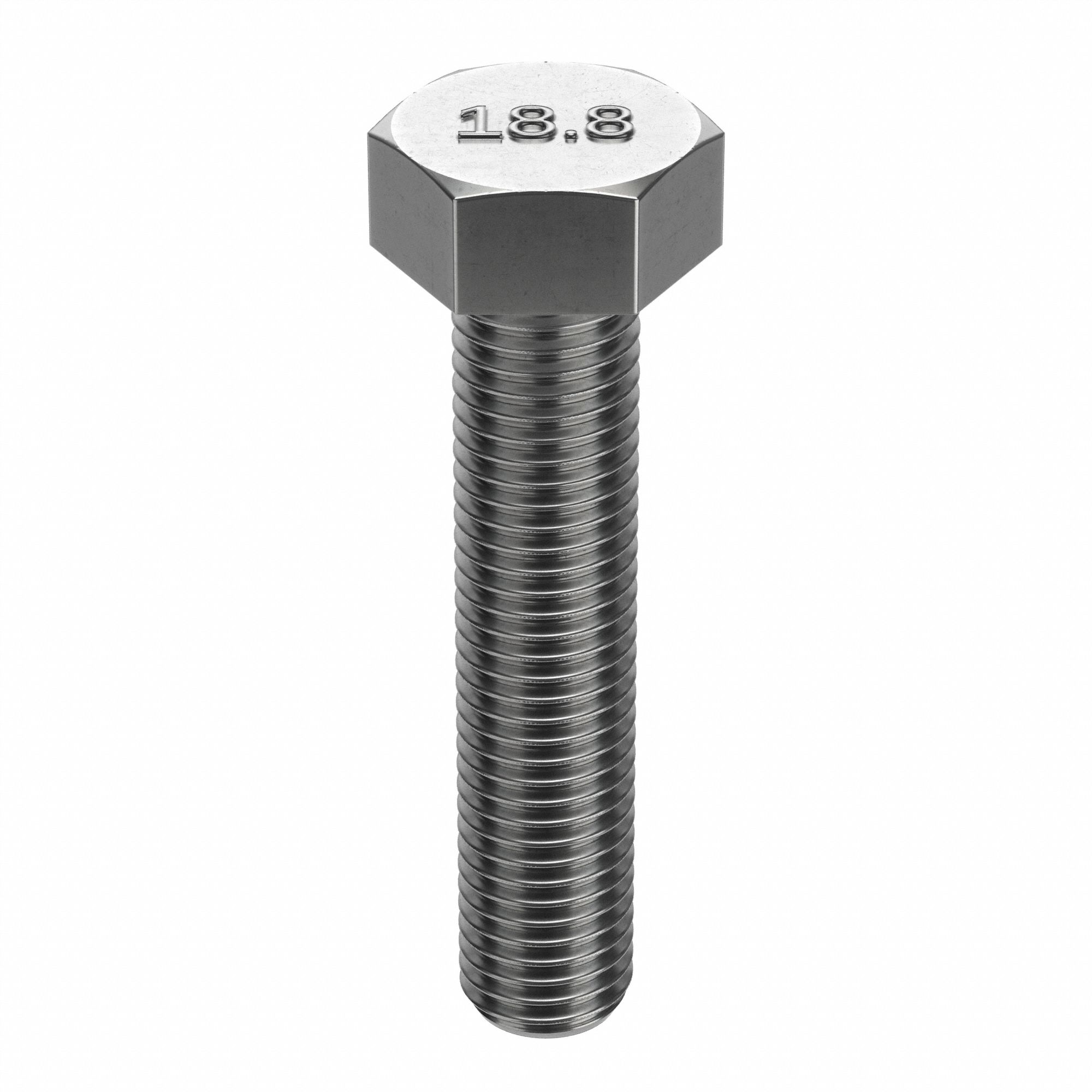 Hex Head Cap Screw: Stainless Steel, A2, Plain, 1/4"-28, Fine, 1 1/2 in lg, Globally Sourced, 100 PK