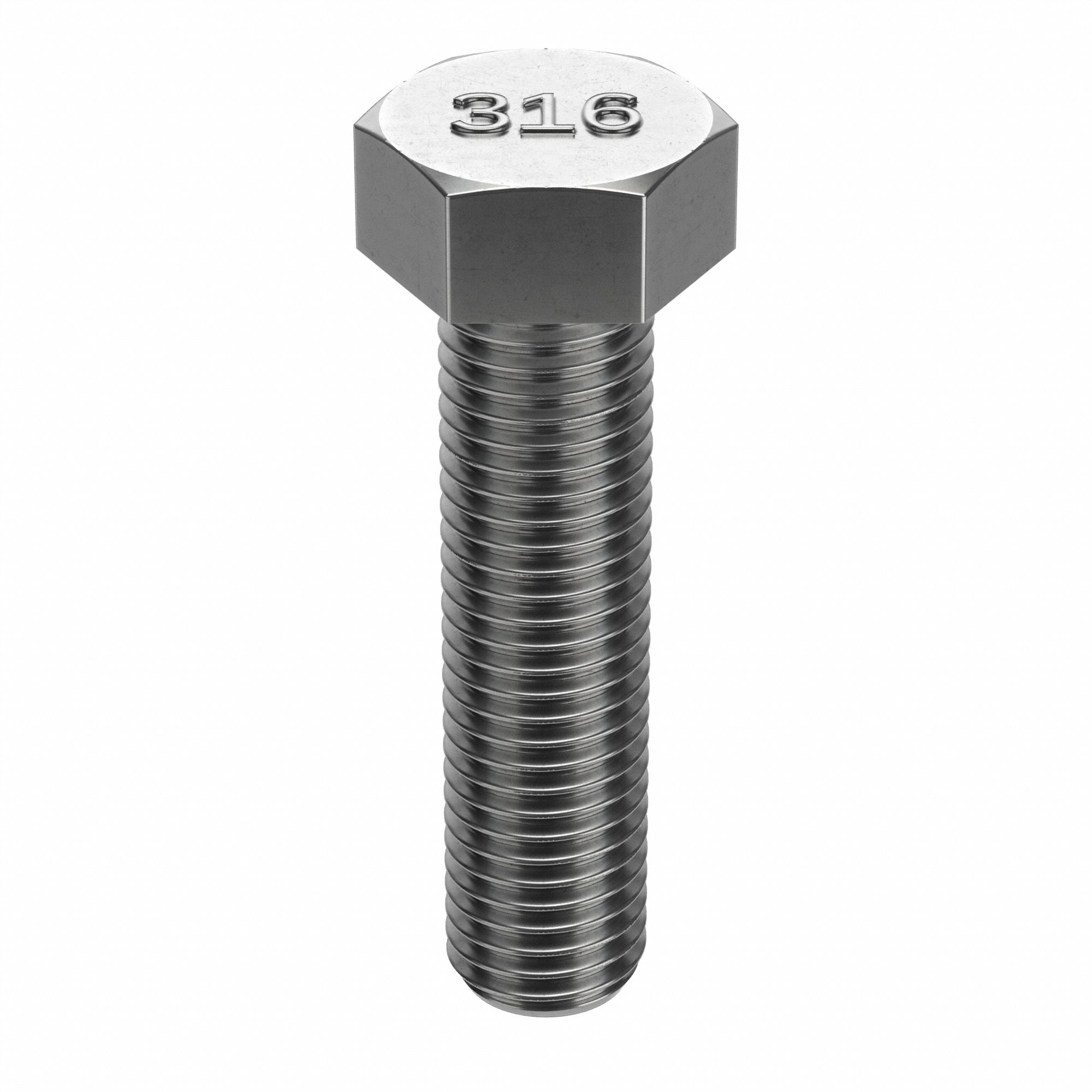 Hex Head Cap Screw: Stainless Steel, A4, Plain, 3/4"-10, Coarse, 3 1/2 in lg, Globally Sourced, 5 PK