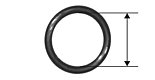 1x seal NBR O-ring Cross section: 1.9MM ID 34.2MM OD: 38MM 