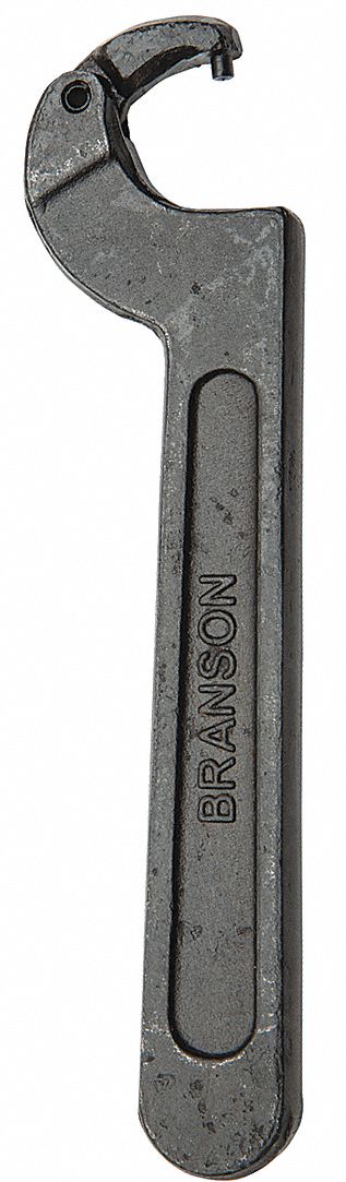 Pin Spanner Wrench: 3/4 in to 1 3/8 in, 7/64 in Pin Dia, 6 in Overall Lg, 9/64 in Pin Lg