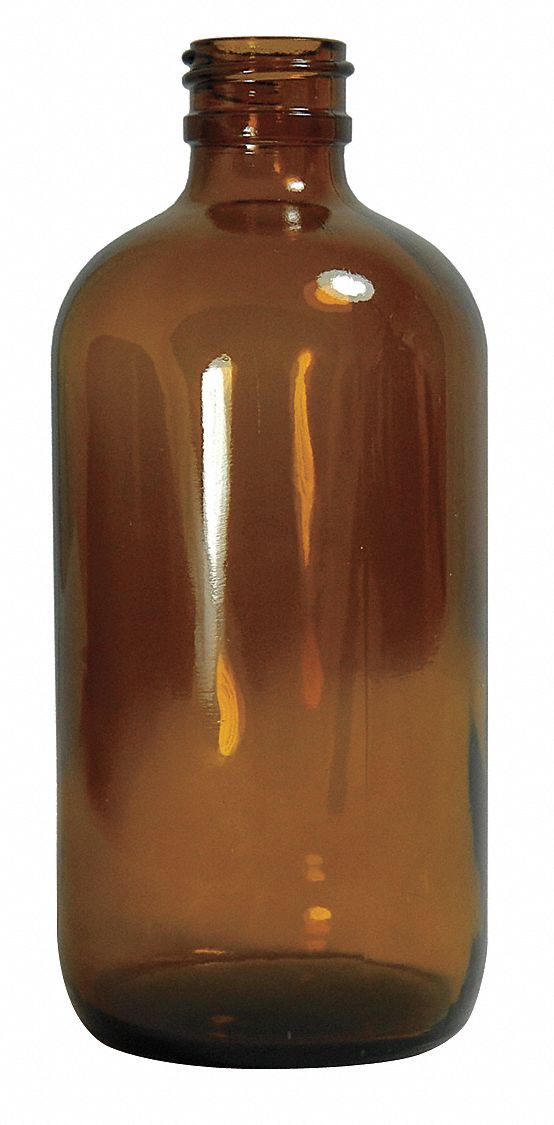 Bottle: Glass, 120 mL Capacity - mL, 4 fl oz Capacity - oz, 48 mm Body Dia, Non-Sterile, Sampling