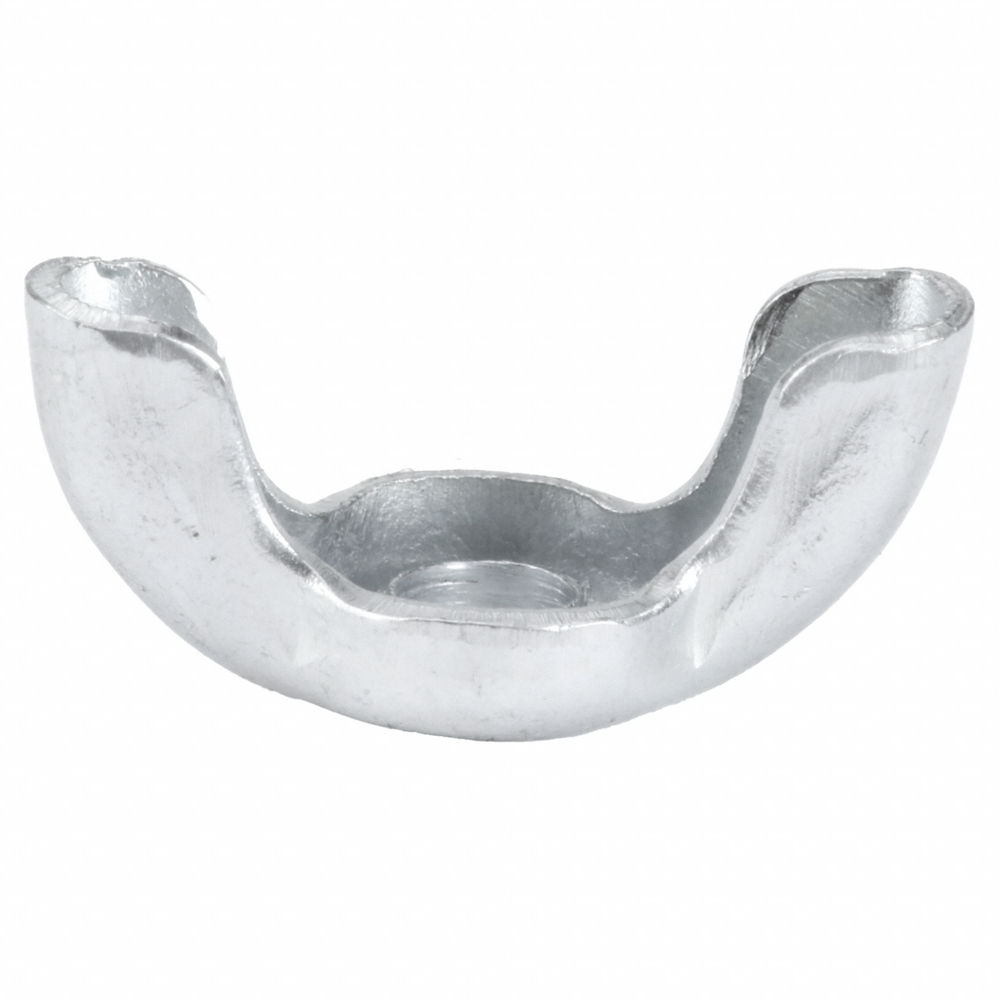 Wing Nut: #6-32 Thread Size, Steel, Zinc-Plated, 25/32 in Max Wing Span, 0.4 in Overall Ht, 100 PK