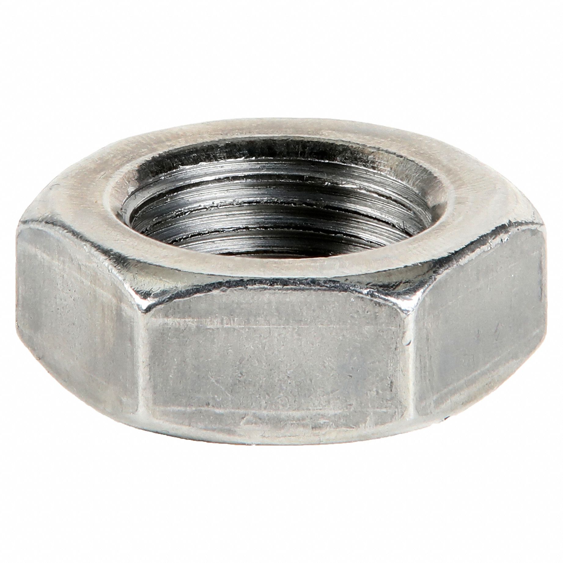 Jam Nut: Jam Hex, 3/4"-16 Thread, 1 7/64 in Hex Wd, 29/64 in Hex Ht, Steel, Grade 5, Plain, 5 PK