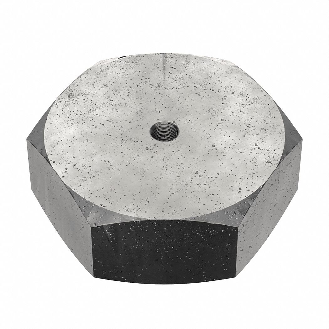Jam Nut: Jam Hex, 1 1/2"-12 Thread, 2 7/32 in Hex Wd, 7/8 in Hex Ht, Steel, Grade 5, Plain, Shorter
