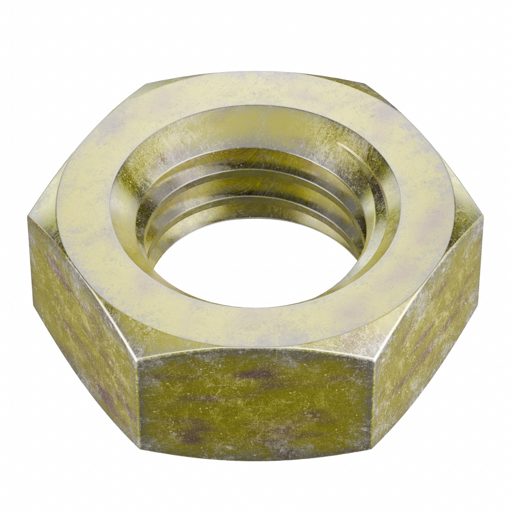 Jam Nut: Jam Hex, 5/8"-11 Thread, 15/16 in Hex Wd, 25/64 in Hex Ht, Steel, Grade 5, Shorter, 5 PK