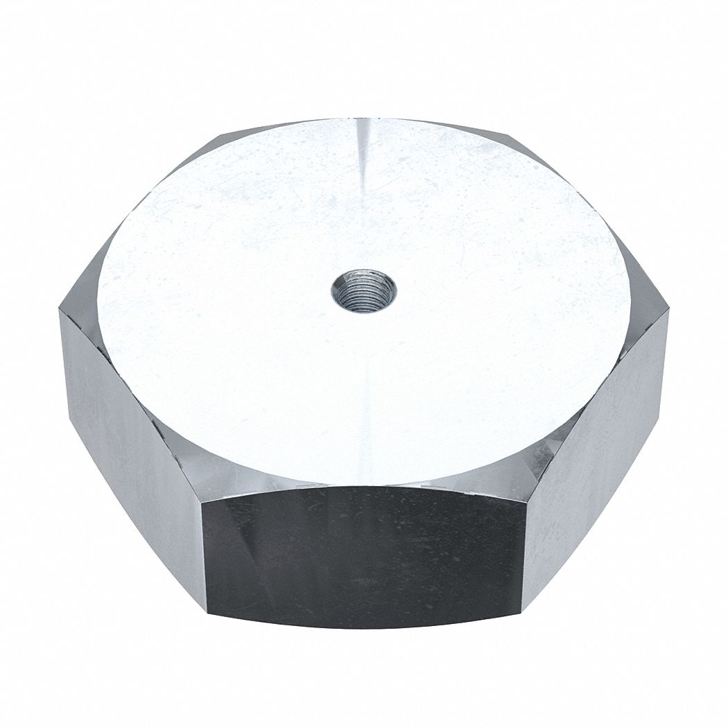 Jam Nut: Jam Hex, 1 1/2"-12 Thread, 2 7/32 in Hex Wd, 7/8 in Hex Ht, Steel, Grade A, Zinc-Plated