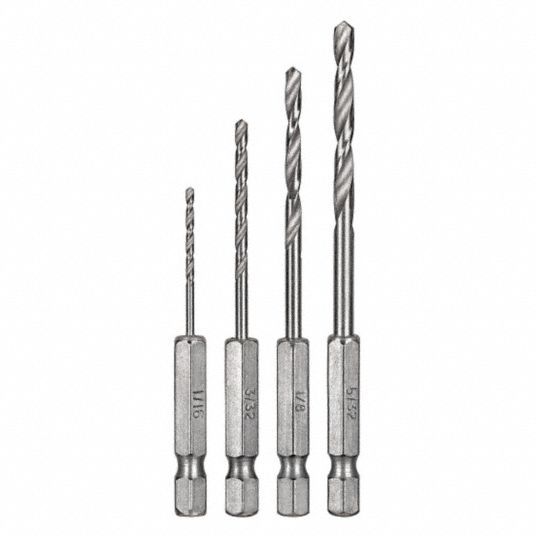 BLACK DECKER Hex Drill Bit Set 4 pcs