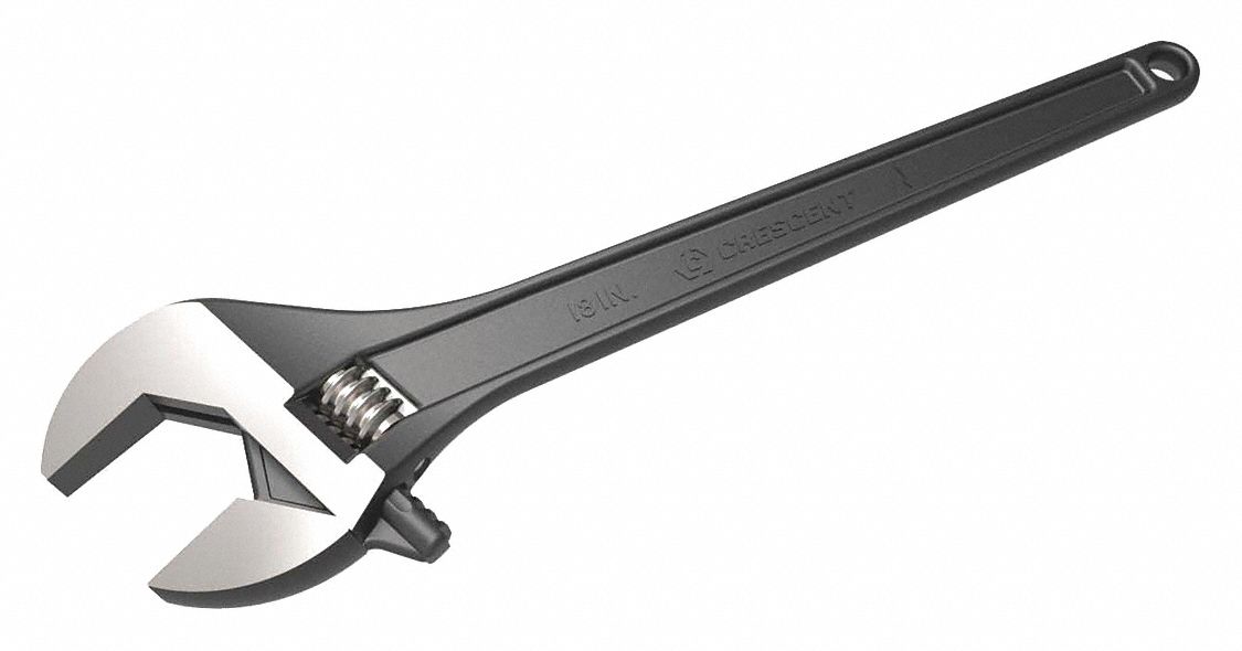 AdjustableWrench, 15in, Black