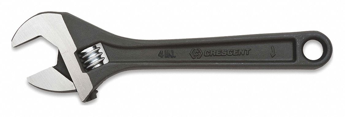 Adjustable Wrench, 4in,