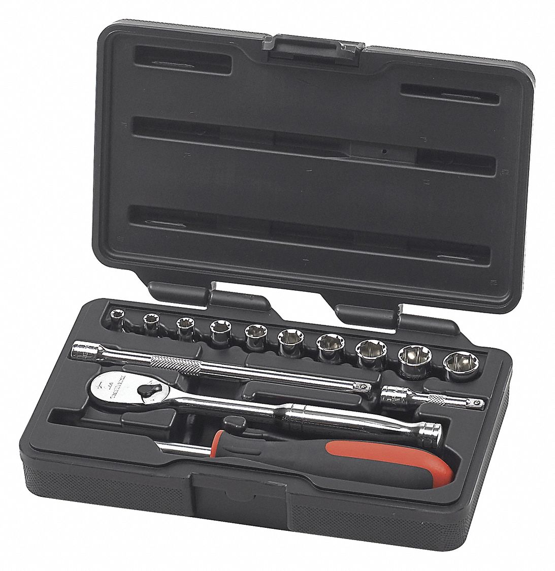 GEARWRENCH, Metric Socket Set,14 pc.,1/4in Drive 41XG4180326 Grainger