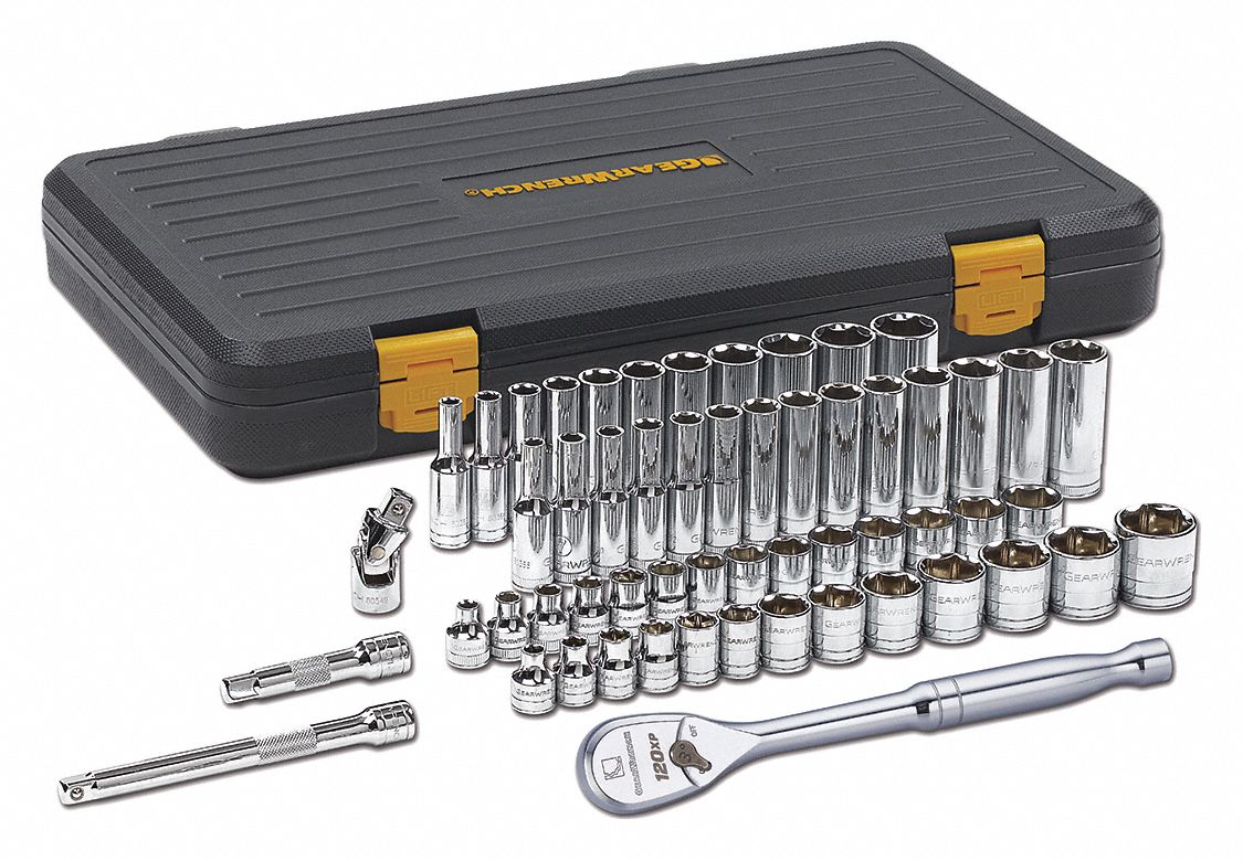 Standard and Deep Socket Set, 56 Pc.