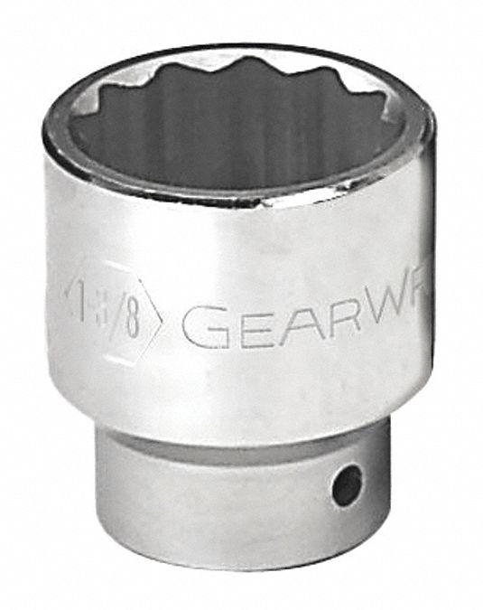 Socket, drive 12 Pt., 3/4 in., 1 in.
