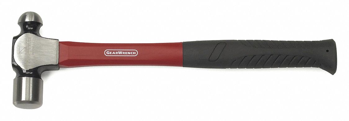 Ball Pein Hammer, Fiberglass, 24 oz.