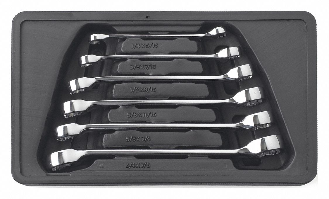SAE Flare Nut Wrench Set, 6 pc.