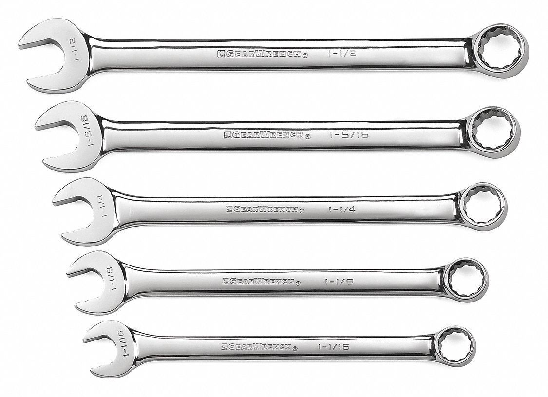 GEARWRENCH, Combination Wrench Set,sae,5 Pc.,large 41XR5781921