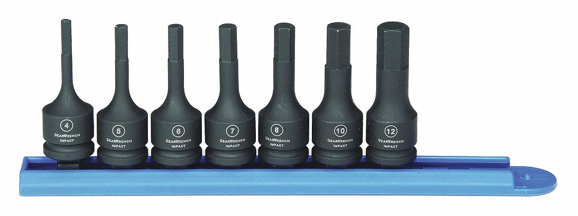 Metric Hex Socket Set, 7 Pc.
