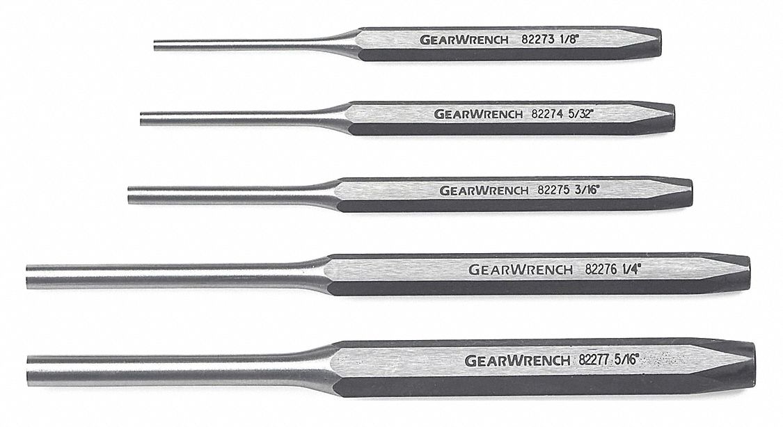 Pin Punch Set, 7 pc.