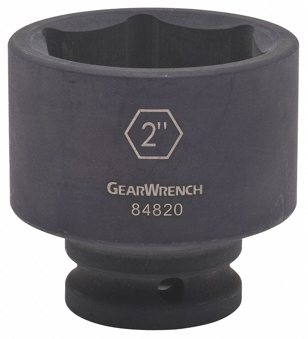 Impact Socket, Drive 6pt, 3/4 in., 7/8 in.