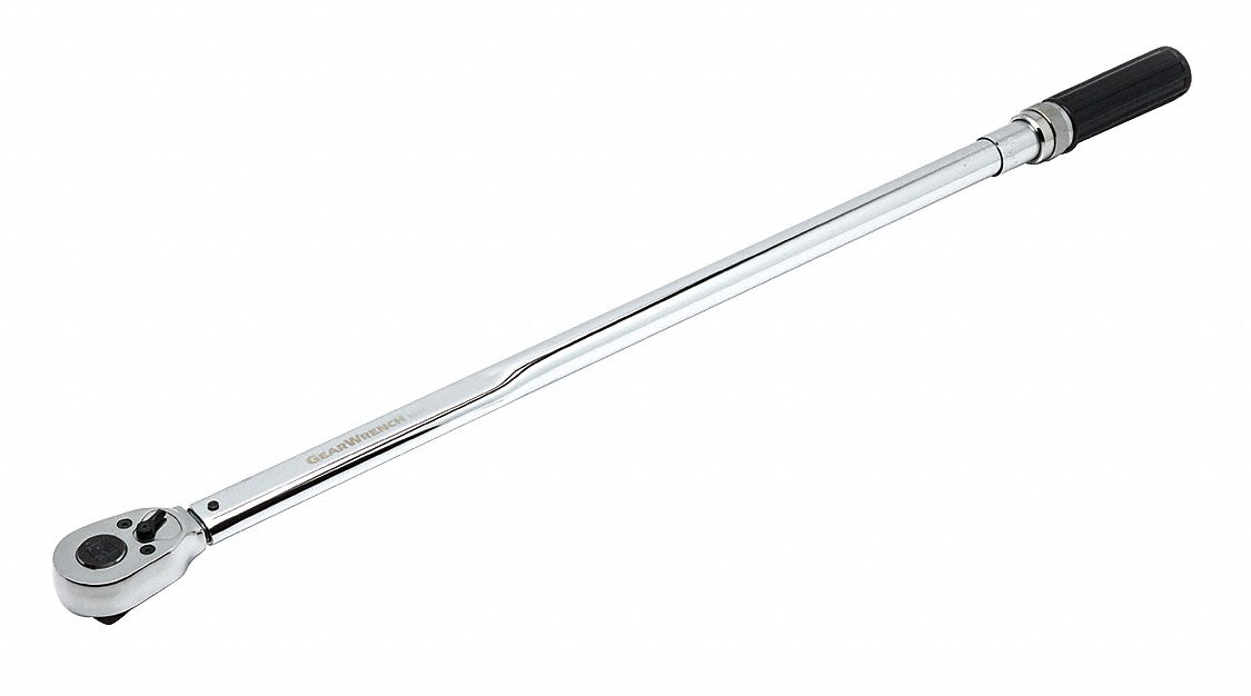 GEARWRENCH Micrometer Torque Wrench,3/4Dr., Foot Pound, NewtonMeter