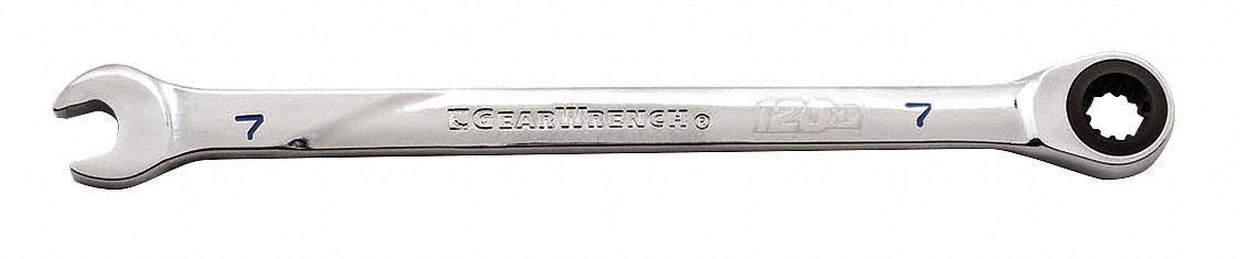 Combo Wrench, Steel, Metric, 0 deg.