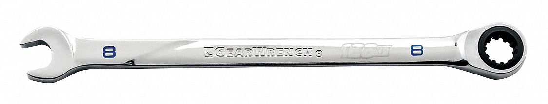 Combo Wrench, Steel, Metric, 0 deg.