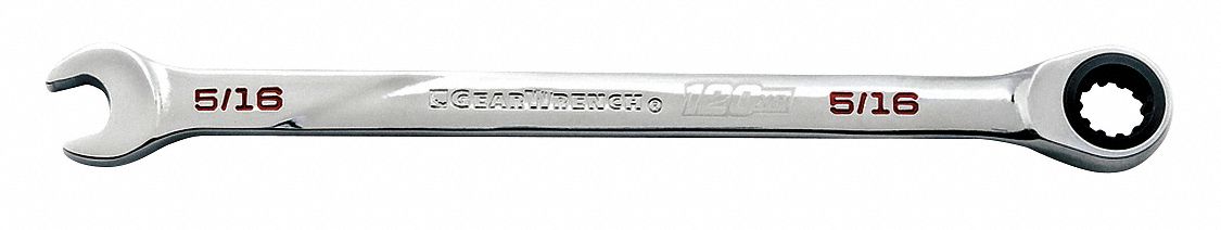 Combo Wrench, Steel, SAE, 0 deg.