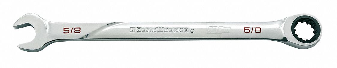 Combo Wrench, Steel, SAE, 0 deg.