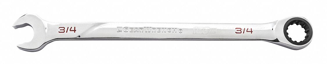 Combo Wrench, Steel, SAE, 0 deg.