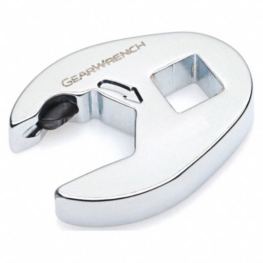 GEARWRENCH, Alloy Steel, Chrome, Crowfoot Socket Wrench 41YF7089144