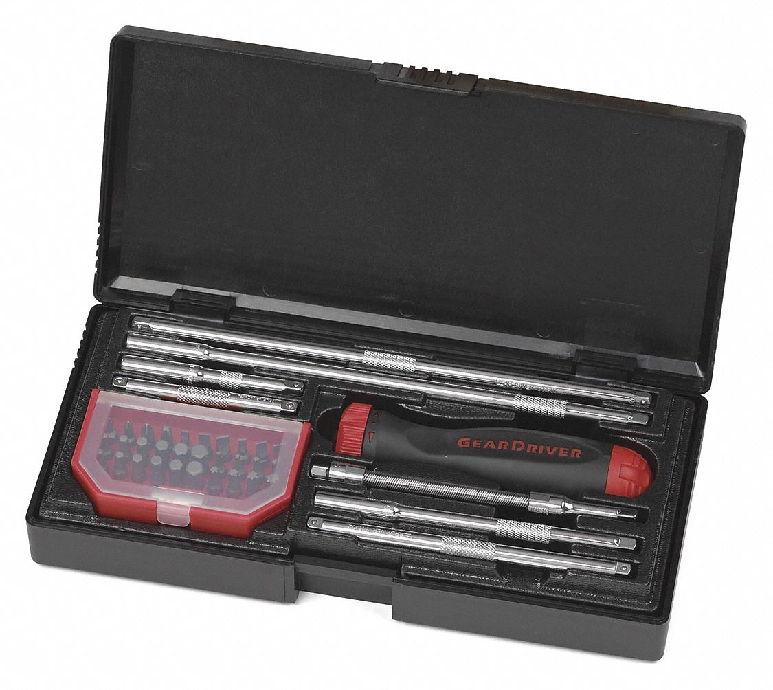 GEARWRENCH Ratcheting Screwdriver Set, 39pc. 41YF818939 Grainger