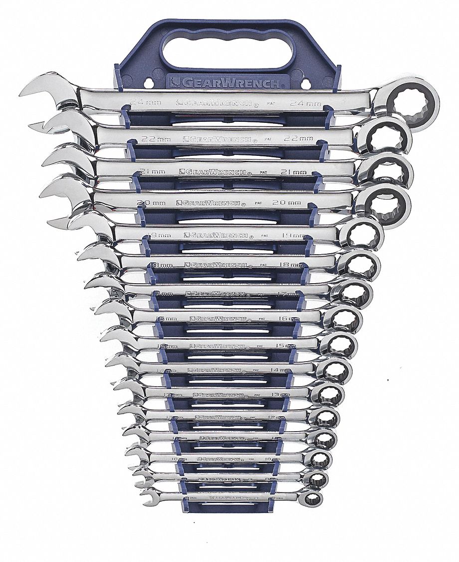 Combination RatchetingWrench, 16pc,